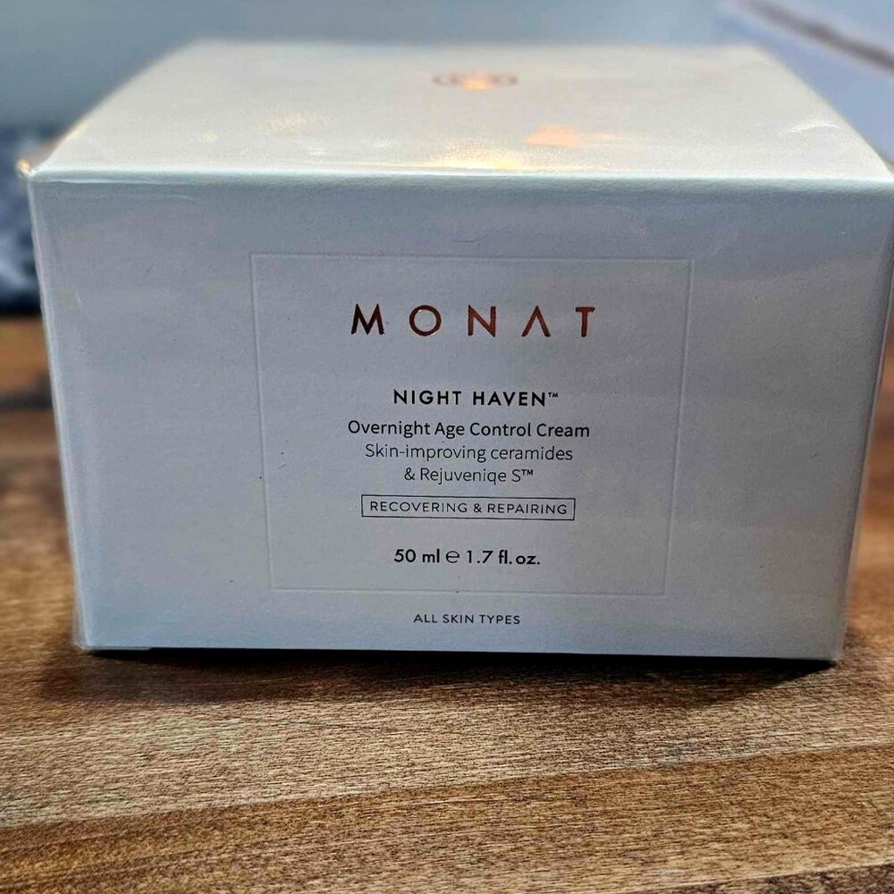 Monat Night Haven Overnight Age Control Cream 1.7 oz Brand New Sealed in Box